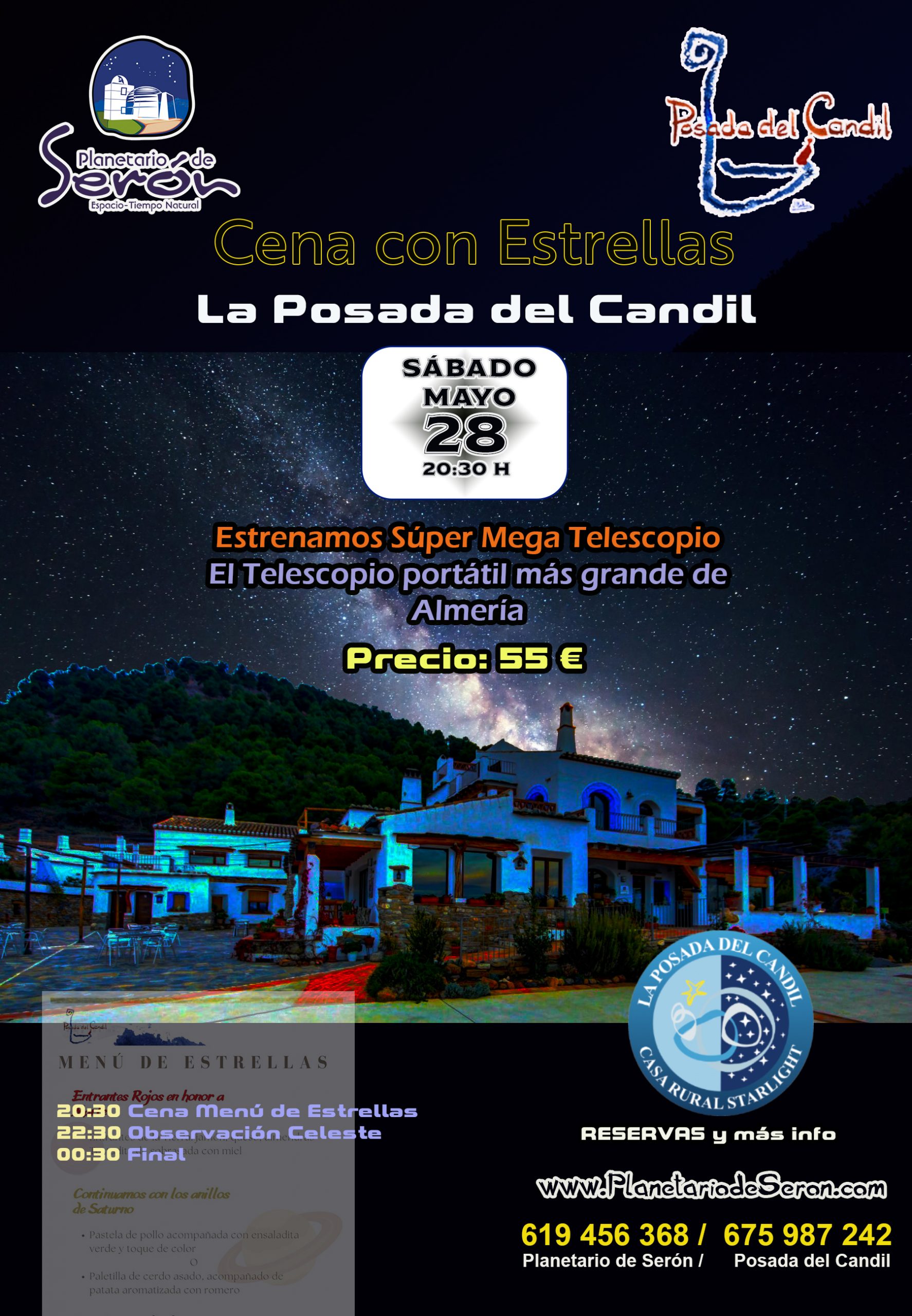 Cena con estrellas