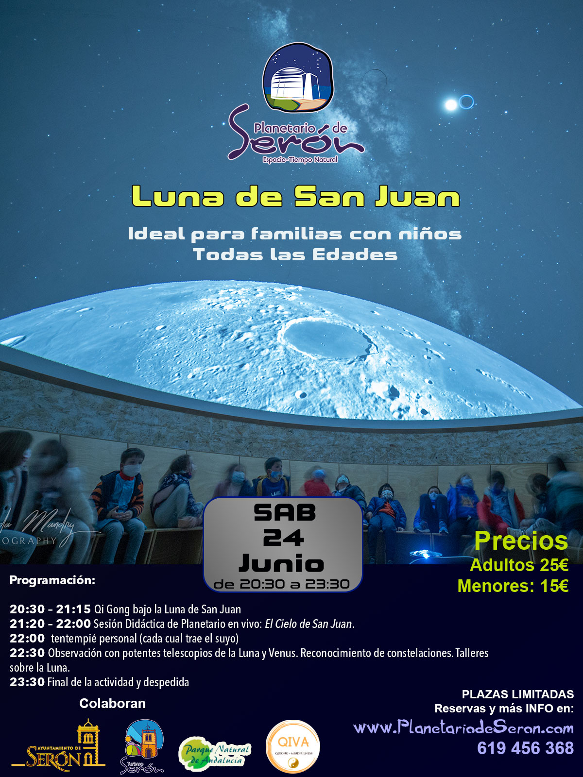 Noche de San Juan, Planetario y Observación de la Luna