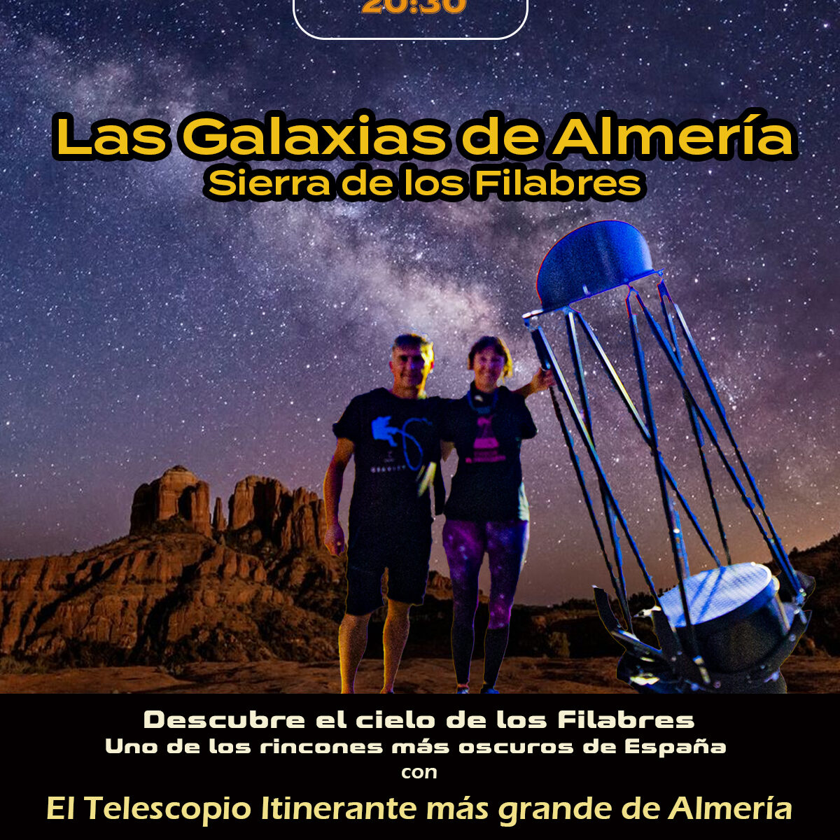 astroturismo Almeria, observación del cielo, gran telescopio de Almeria