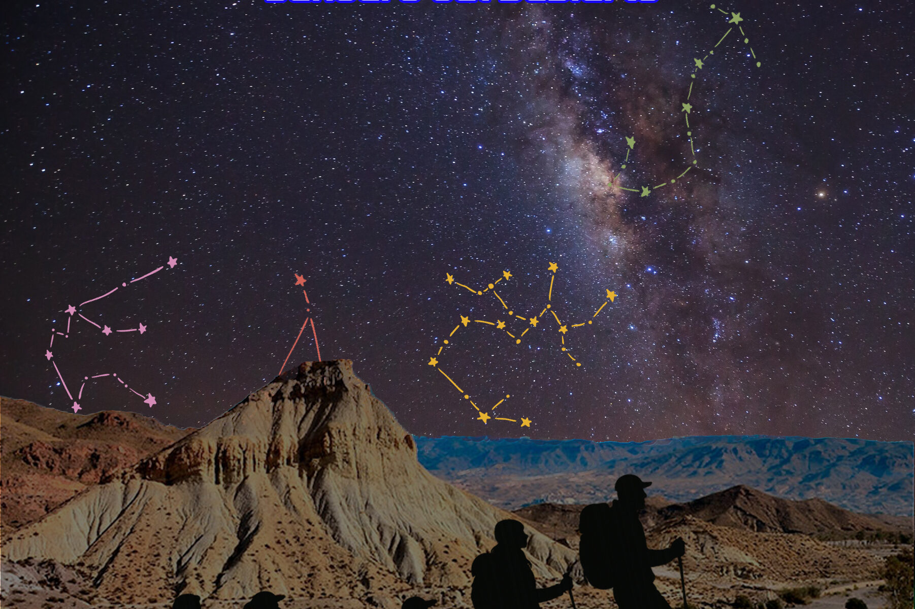 Sendero del Desierto bajo las estrelllas
