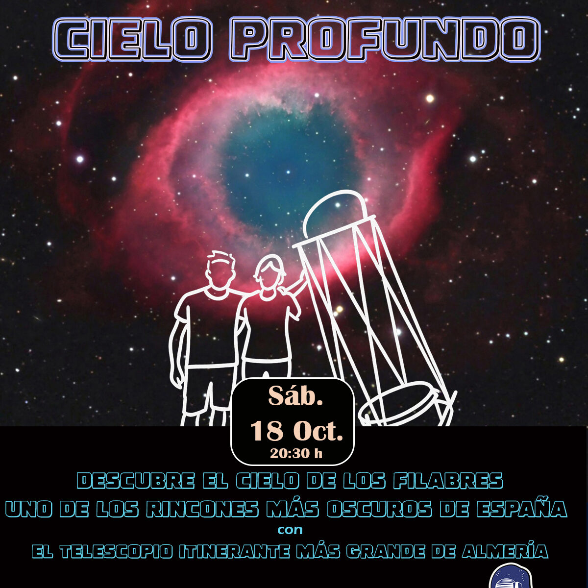 Noche de Cielo Profundo con el telescopio portátil mas grande de Almería